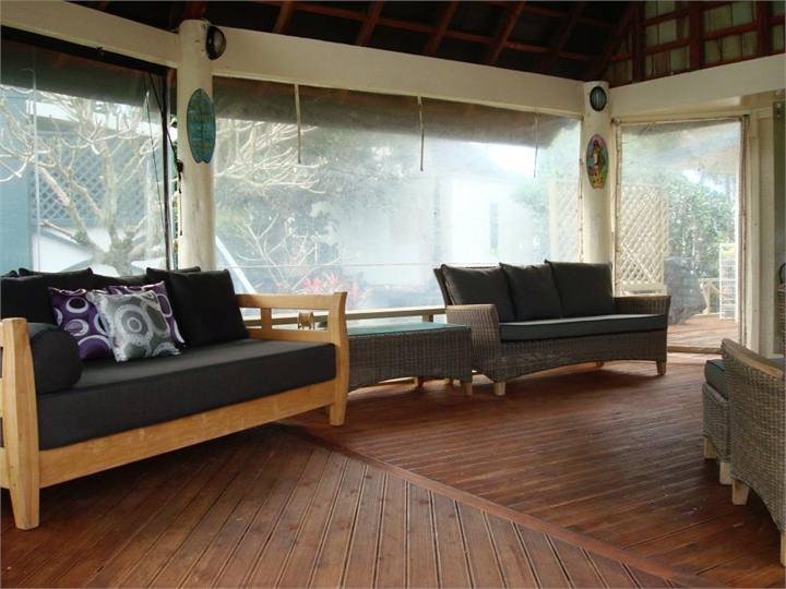 Outdoor living off dinning room - BBQ area at back