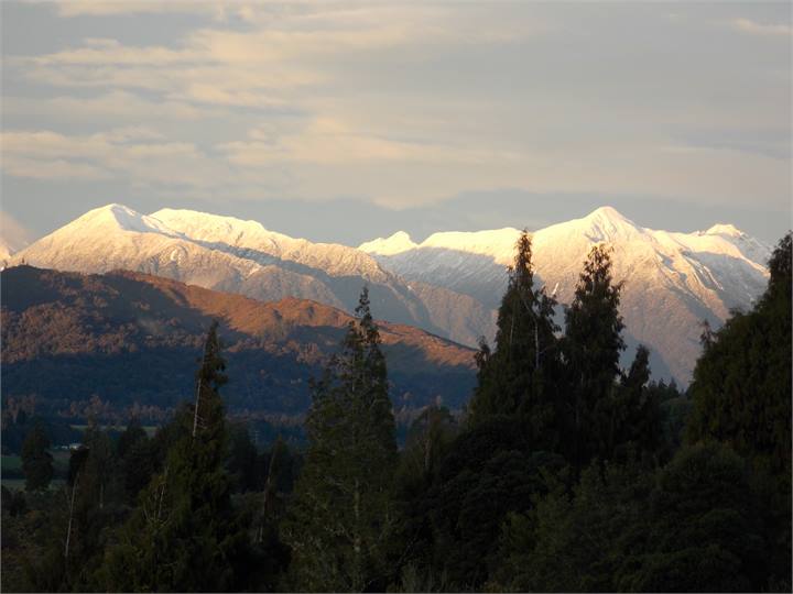 A view of the mountains from the house.