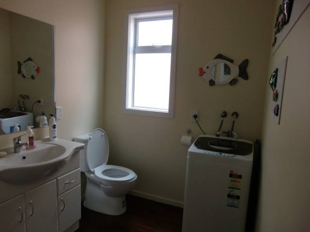 Bathroom, with washing Machine.