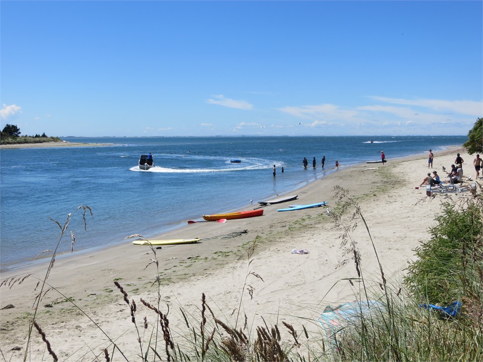 Directly in front of our place