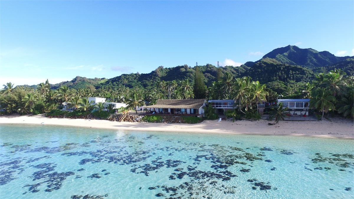 Aerial of Aramoana on the Beach Villa