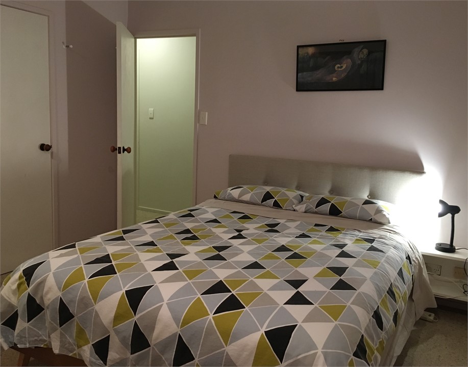 Queen Bedroom has sunny morning deck