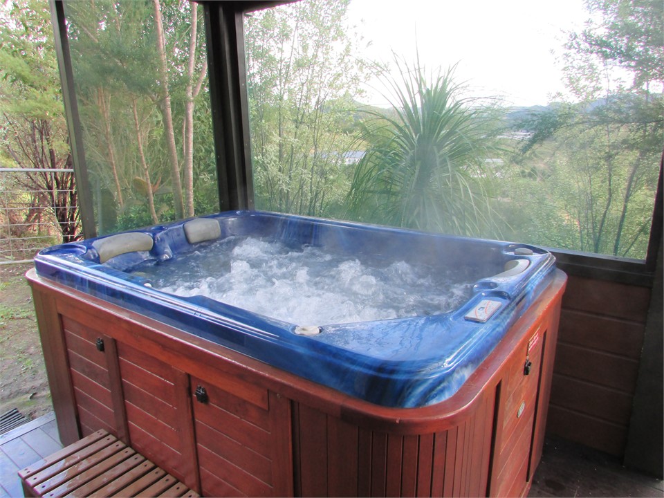 Enjoy the wonderful hot spa on your private deck