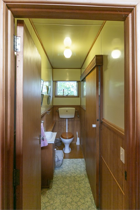 The upstairs retro toilet!