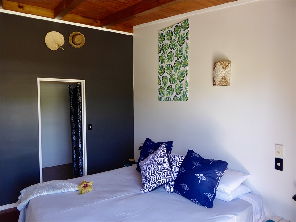 bedroom two also has a ensuite and air con