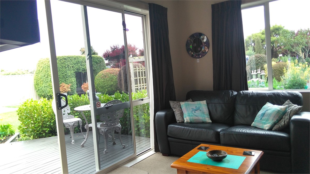 lounge  with views over the garden