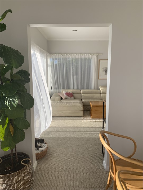 Looking through to living room