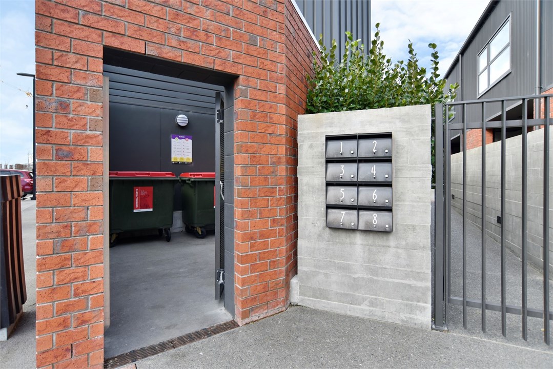 View of the location of the bins