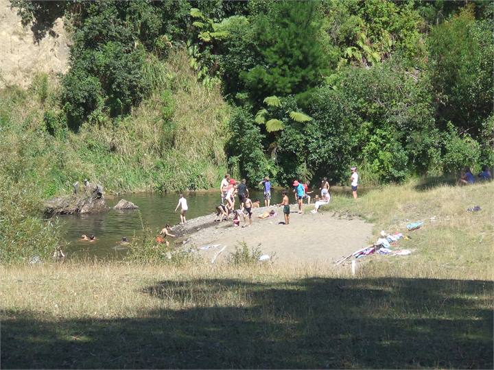 the waterhole on the property