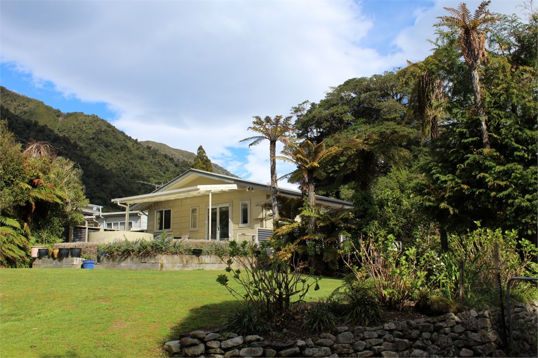 Looking up from the back garden