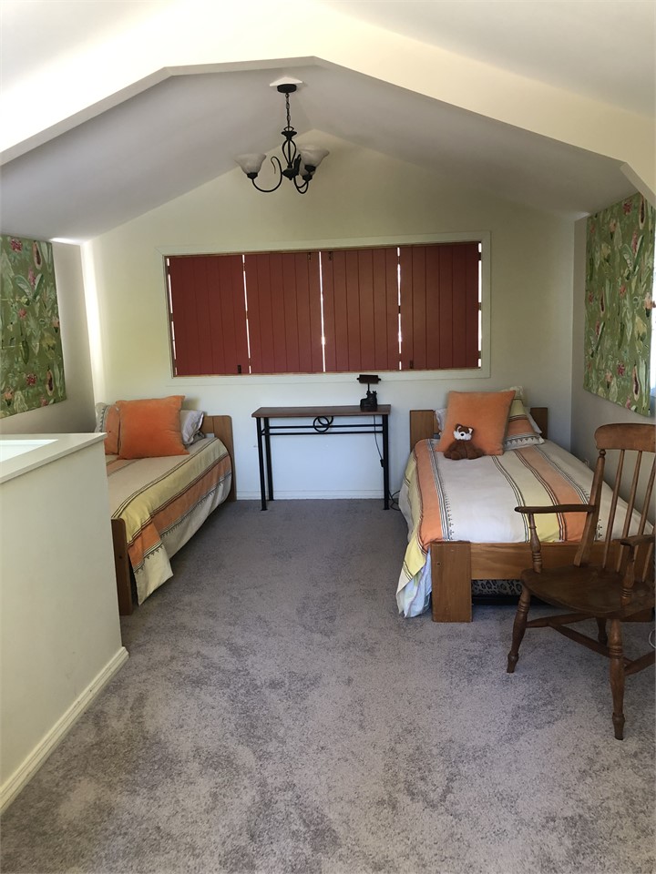 Upstairs mezzanine bedroom/ open plan