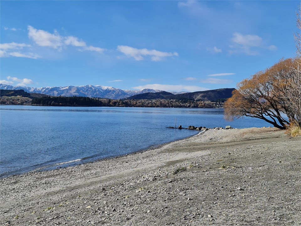 Waterfall Bay looking towards Wanaka township
