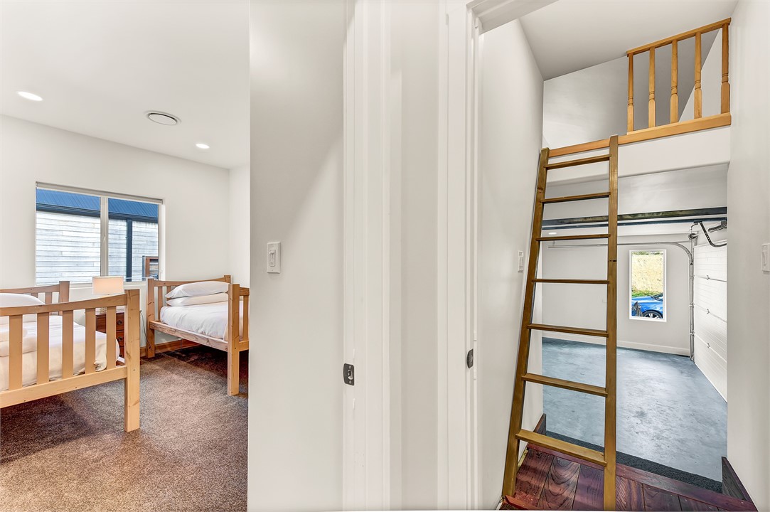 Ladder to the mezzanine