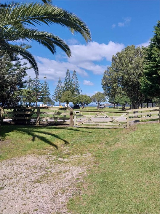 Beach view from driveway gate.