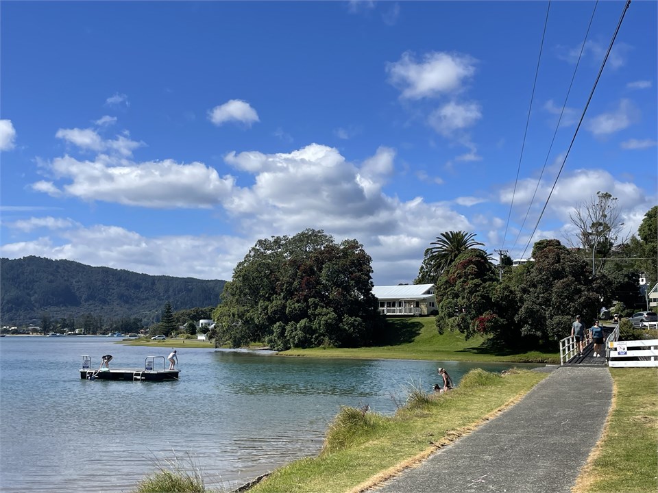 The whole family will enjoy jumping off the bridge