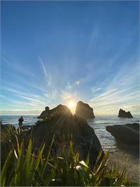 The Blue Bach 12 Mile Coast Road Motukiekie - Greymouth