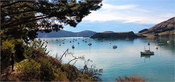 MOANANUI LODGE. Relax Heaven ! 15 sec stroll to beach Views frm every window - Banks Peninsula