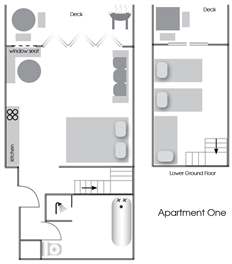 1) Family Studio, 2 rooms for 5 gst - Paihia