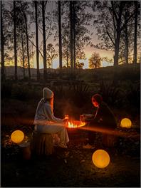 Fiery Peak Glampsite:Stargazing & hot tub. -
